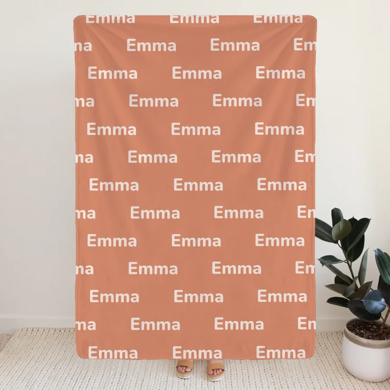 Personalisierte Decke mit Namen - Namensdecke