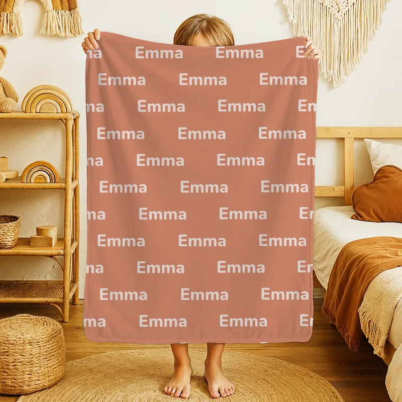 Personalisierte Decke mit Namen - Namensdecke