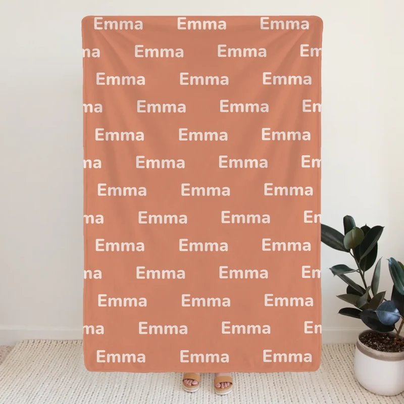 Personalisierte Decke mit Namen - Namensdecke