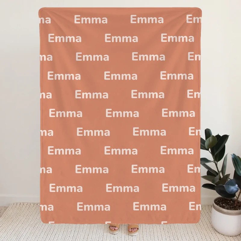 Personalisierte Decke mit Namen - Namensdecke