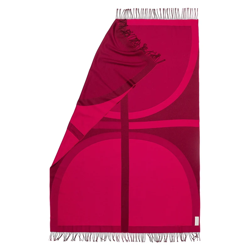 Reisedecke "Light Companion" aus Extra Fine Merino "Sunset Pink"