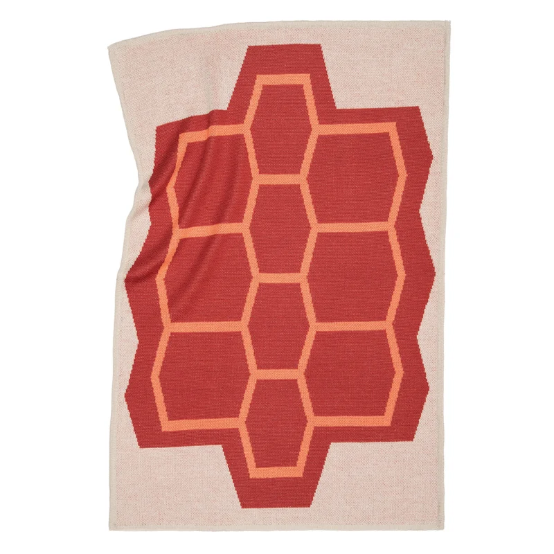 Babydecke aus Merino und Mohair "Melon Turtle"