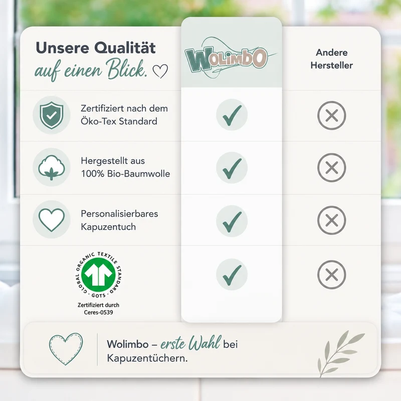 Bio Baumwolle Kapuzenhandtücher mit Namen und Motiv