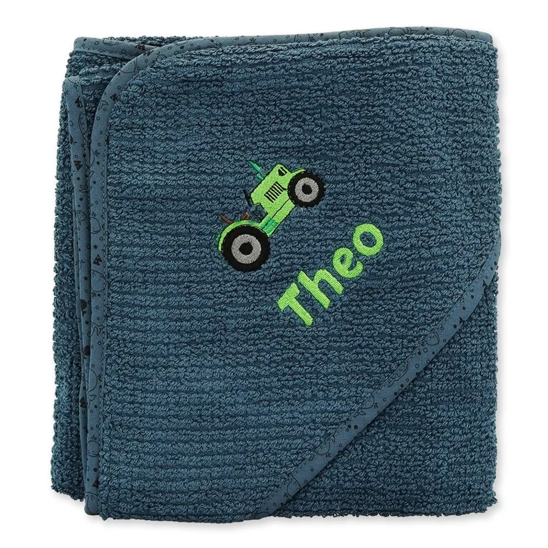 Bio Baumwolle Kapuzenhandtücher mit Namen und Motiv