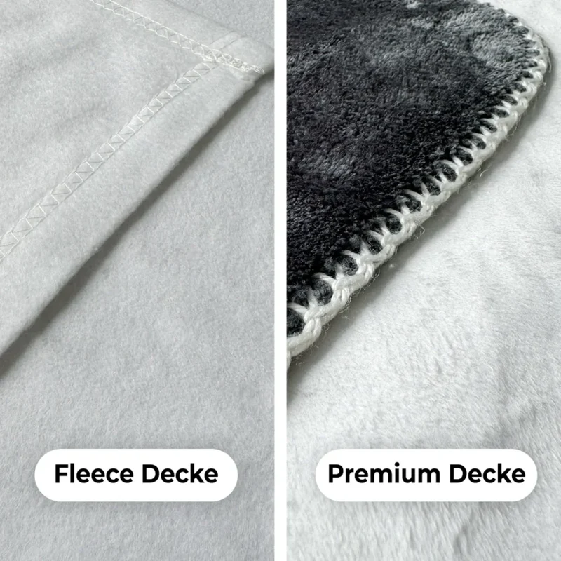 Personalisierte Decke mit schwulem Paar (stehend) - Herz mit Händen - Pärchen Decke