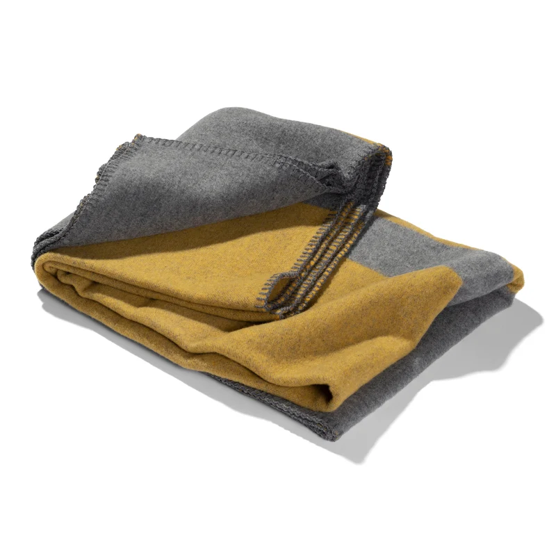 Hundedecke aus Wolle "Woof - Yellow"