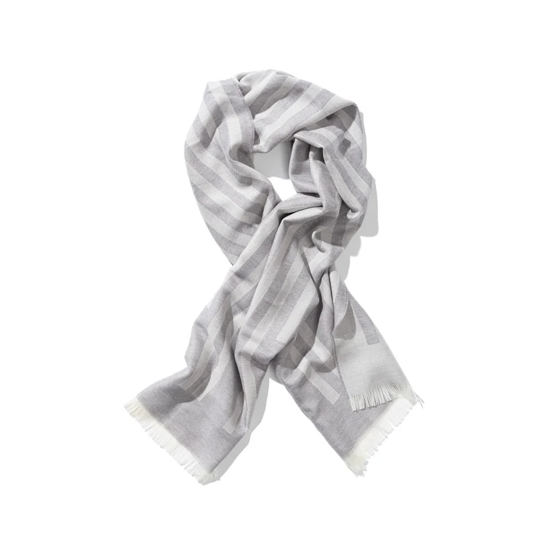 Schal aus Merino "The Stripes Grey"