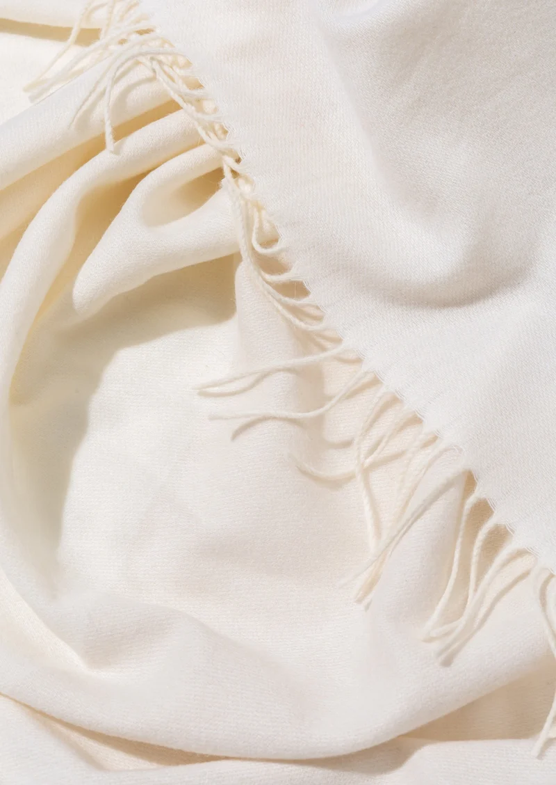 Schal aus Cashmere und Merino "Color-Blocks Whites"