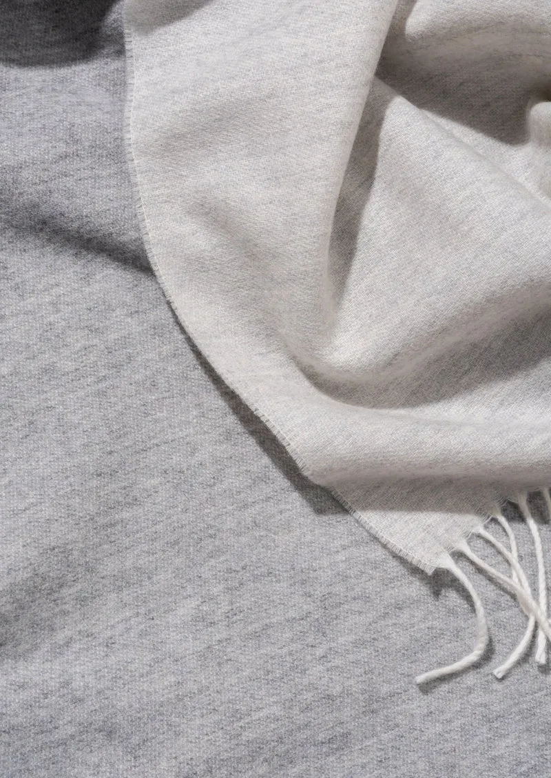 Schal aus Cashmere und Merino "Color-Blocks Greys"