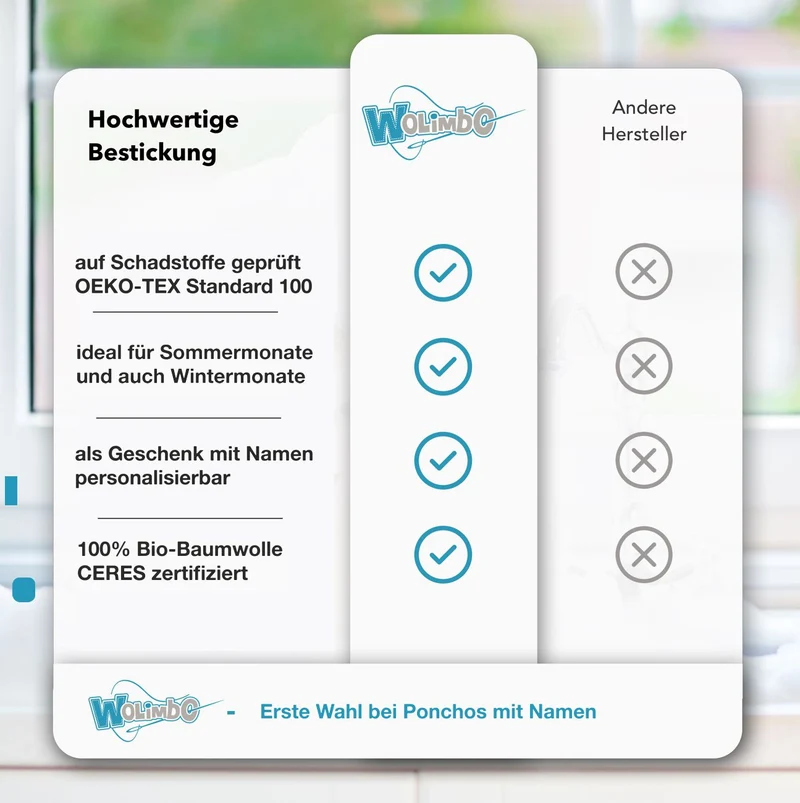 BIO Badeponcho DELUXE mit Namen bestickt dunkelblau Sterne