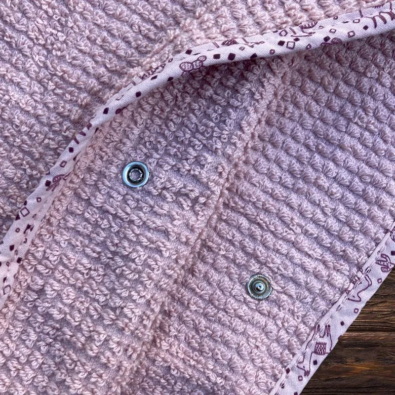 BIO Badeponcho DELUXE mit Namen bestickt dunkelgrau Sterne