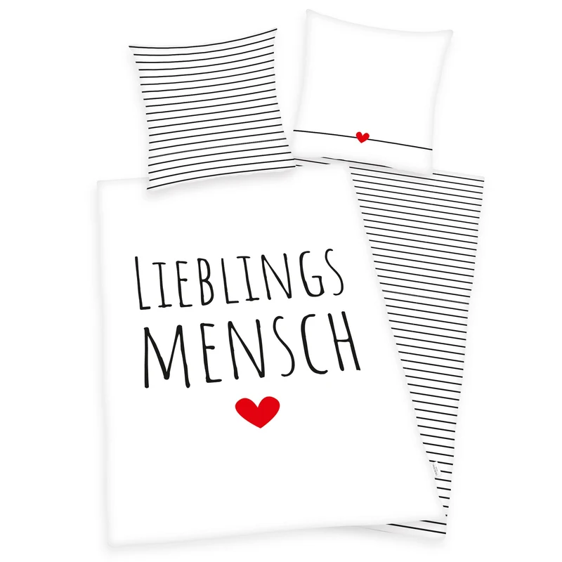 LIEBLINGSMENSCH Bettwäsche mit Namen 135x200cm