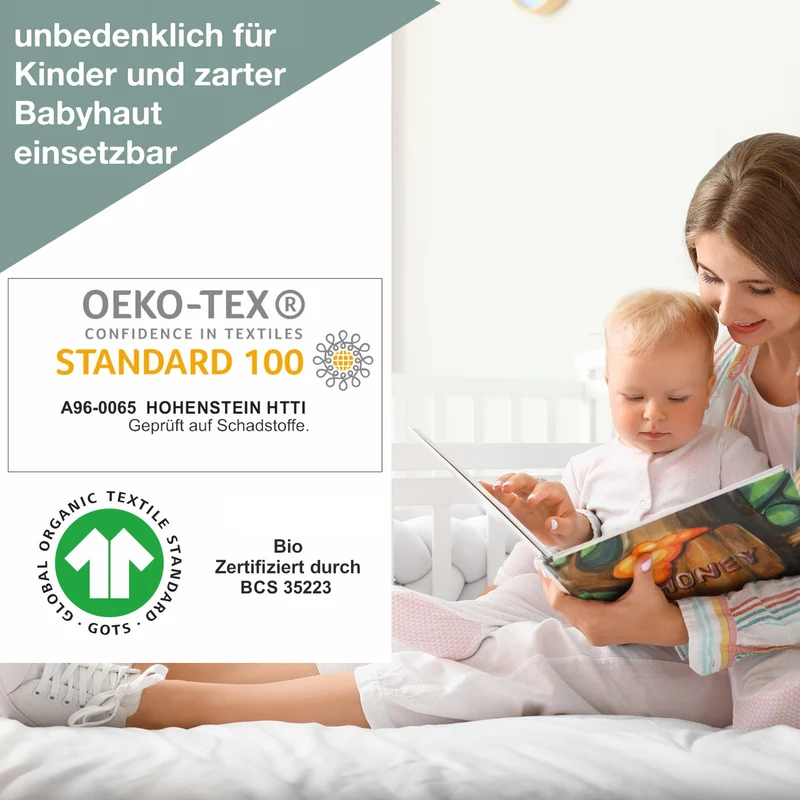 Rosa Lieblingsmensch Babybettwäsche mit Namen bestickt