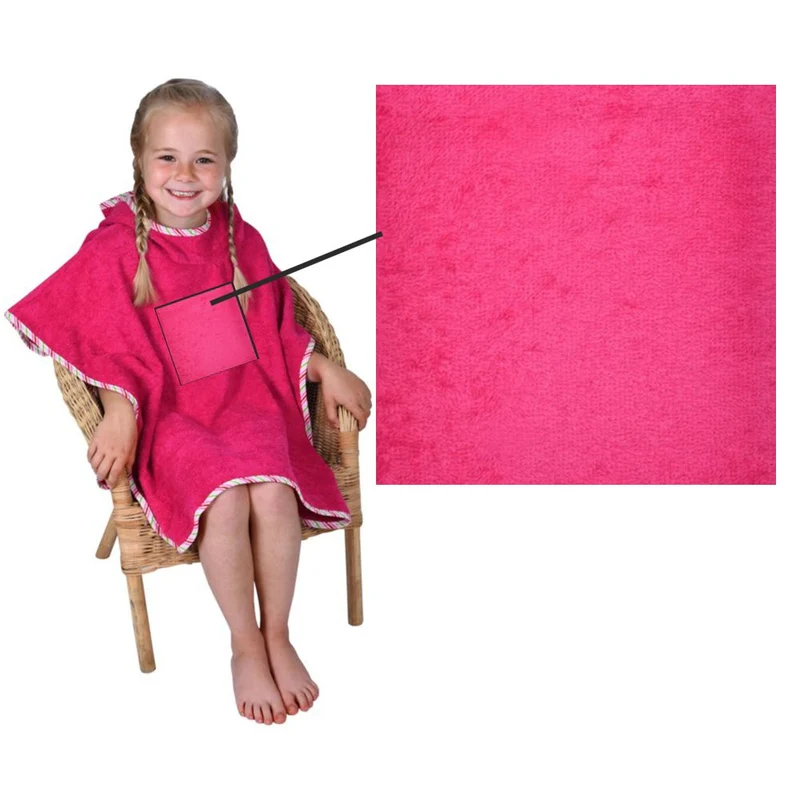 Wolimbo Kinder Badeponcho mit Namen und Motiv beere-orchidee