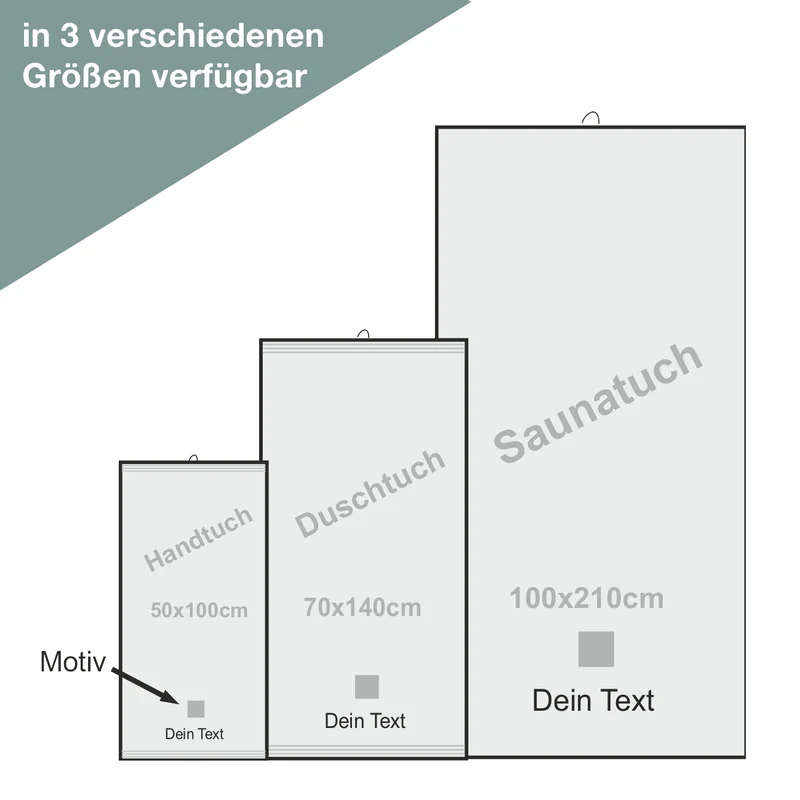 Personalisiertes Handtuch mit Namen für Erwachsene bestickt