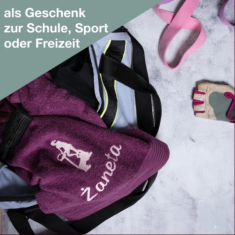 Personalisiertes Handtuch mit Namen für Erwachsene bestickt