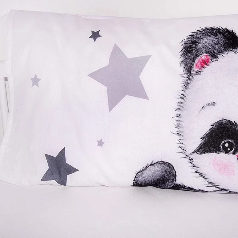 Pandabär Bettwäsche mit Namen bestickt 100x135cm