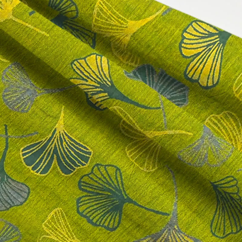 Orientalischer Ginkgoblatt-Baumwollpyjama-Set