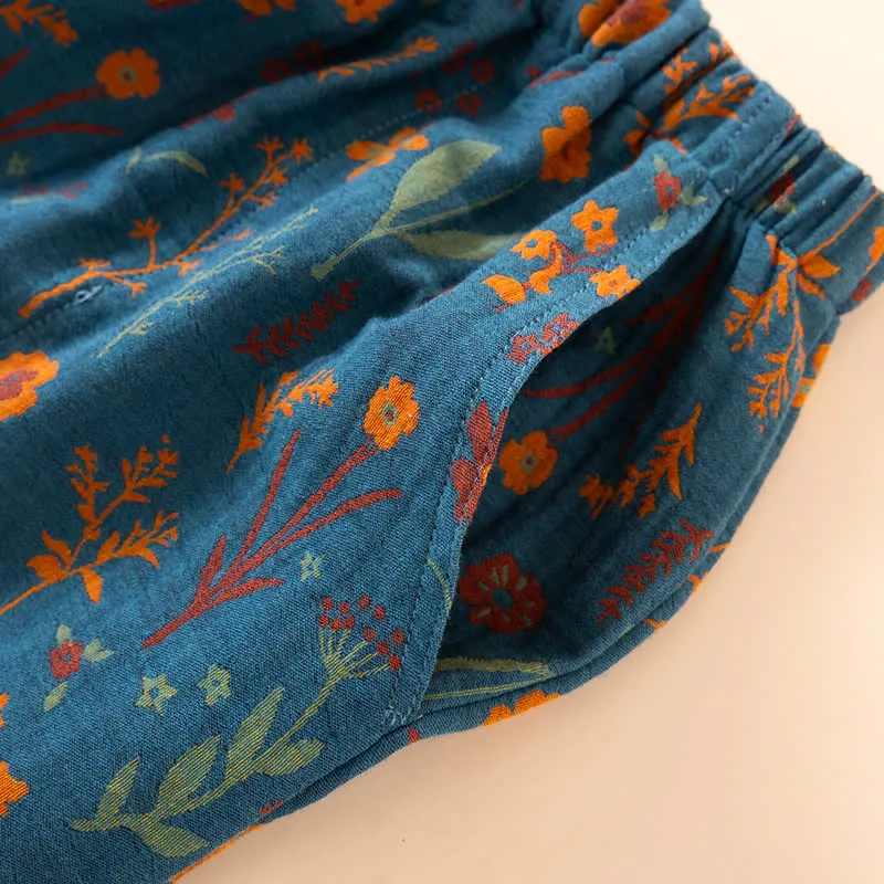 Gartenblüte Baumwoll-Loungewear-Set