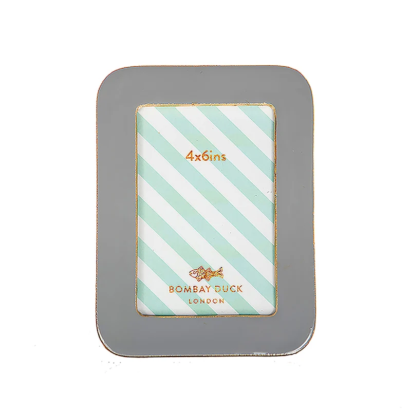 Bombay Duck Bilderrahmen 10x15cm grau/gold