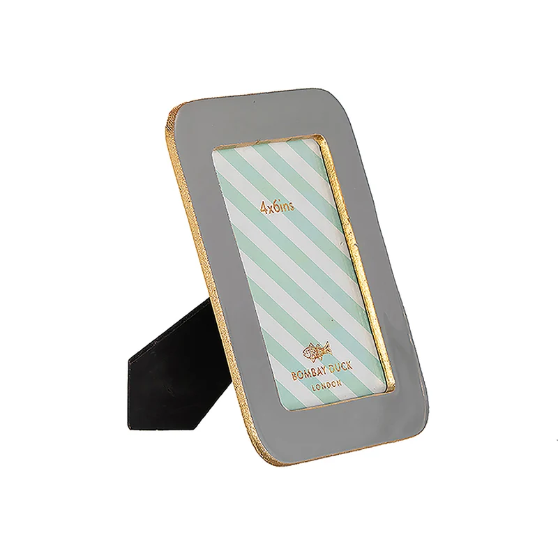 Bombay Duck Bilderrahmen 10x15cm grau/gold