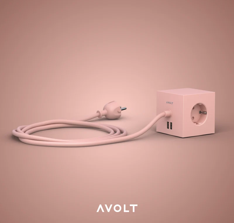 AVOLT Mehrfachsteckdose Square 1 – USB & Magnet