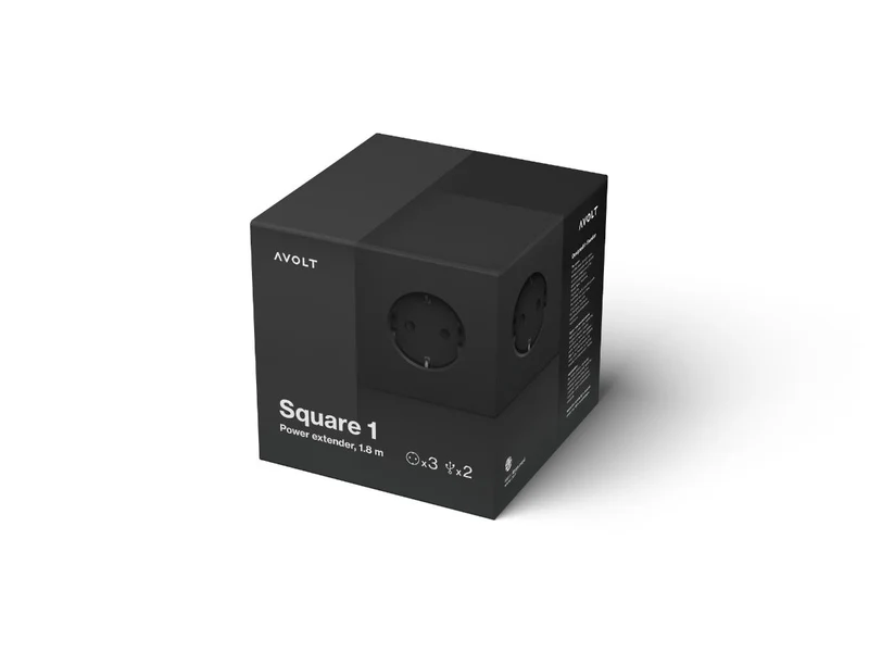 AVOLT Mehrfachsteckdose Square 1 – USB & Magnet