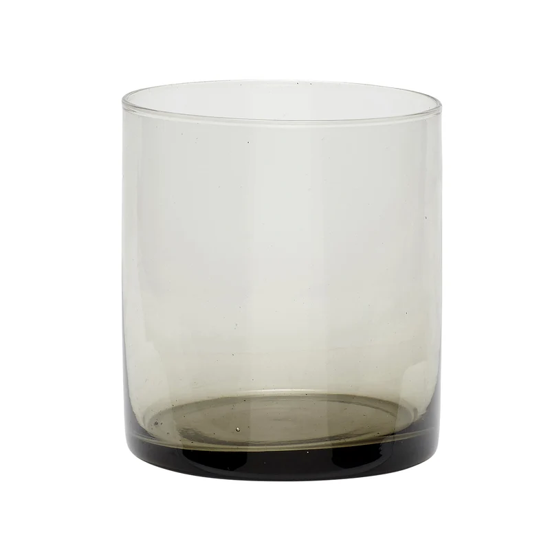 Hübsch Teelichtglas, rauchgrau