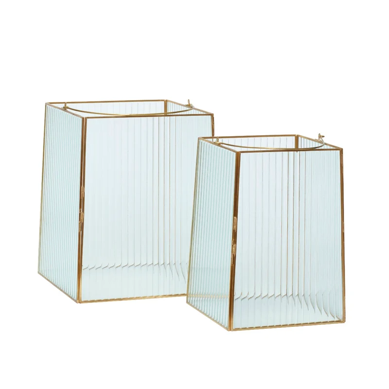 Hübsch Laterne, Glas / Metall, 2er Set