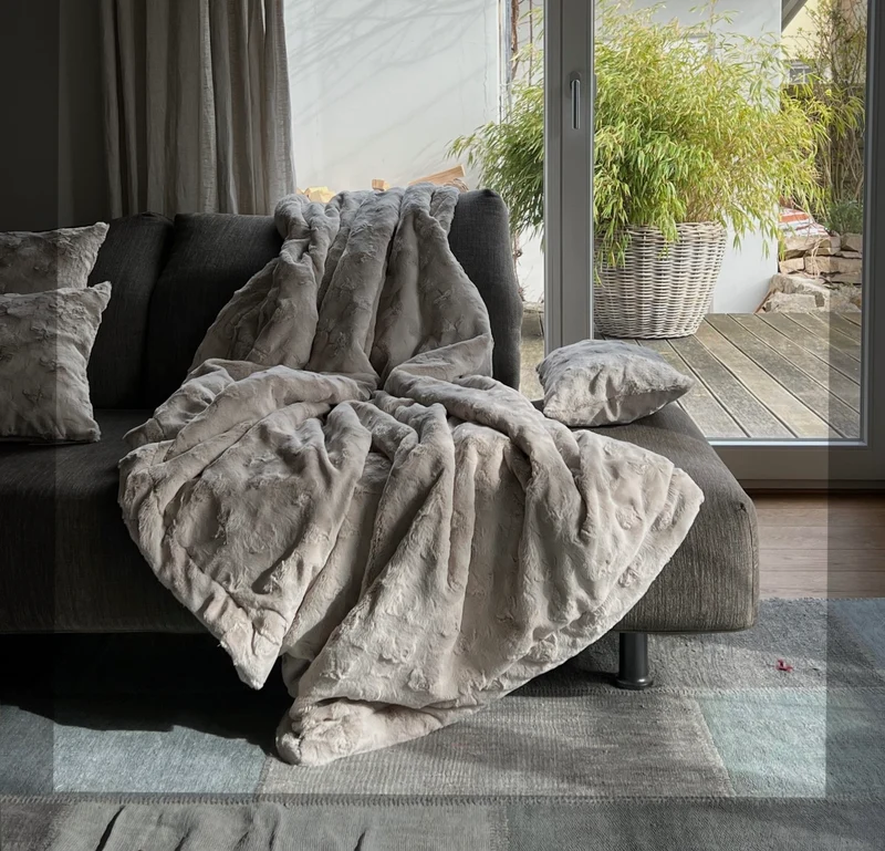Decke "Premium Teddy Jade"