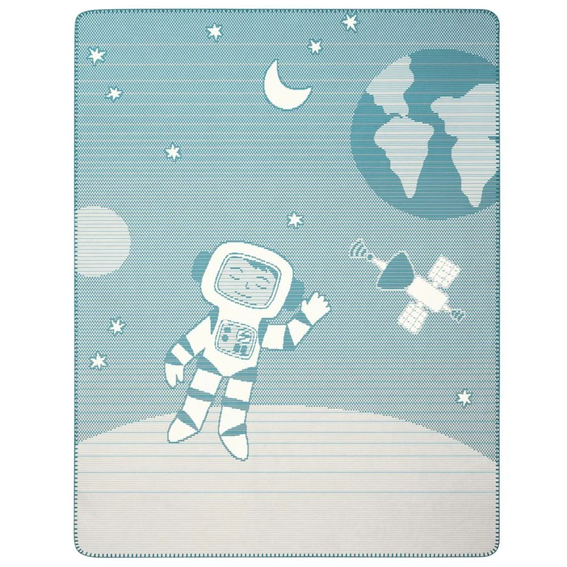 Kinder- & Babydecke mit Namen 75x100 cm – Made in Germany - Bauwoll-Mix
