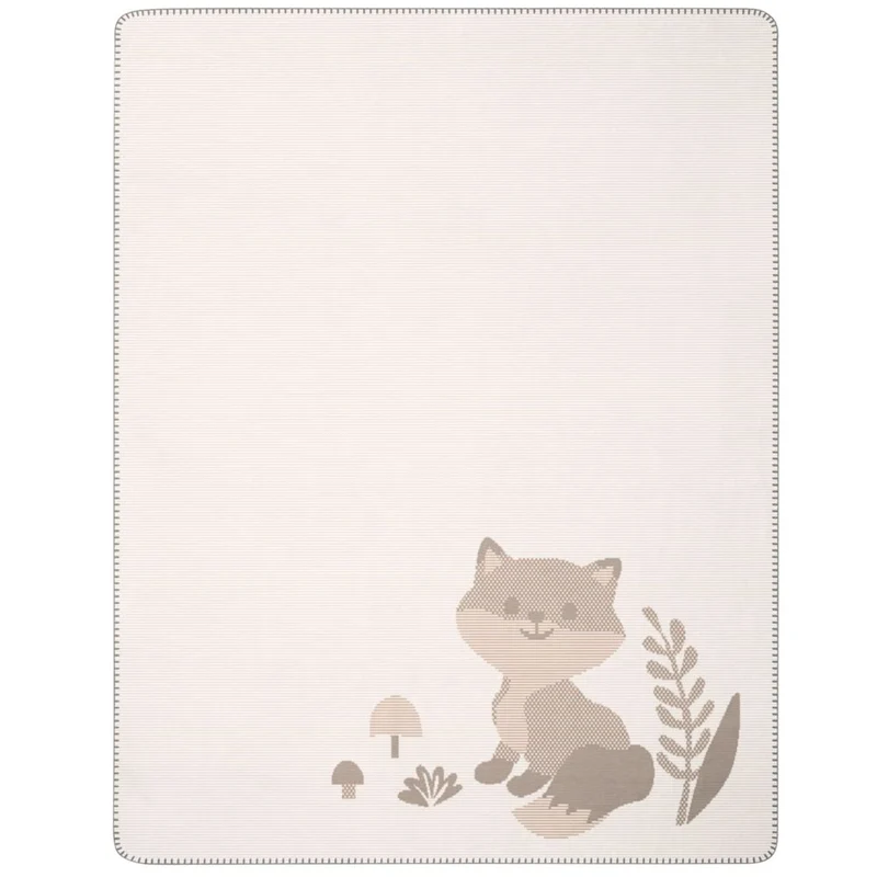 Kinder- & Babydecke mit Namen 75x100 cm – Made in Germany - Bauwoll-Mix