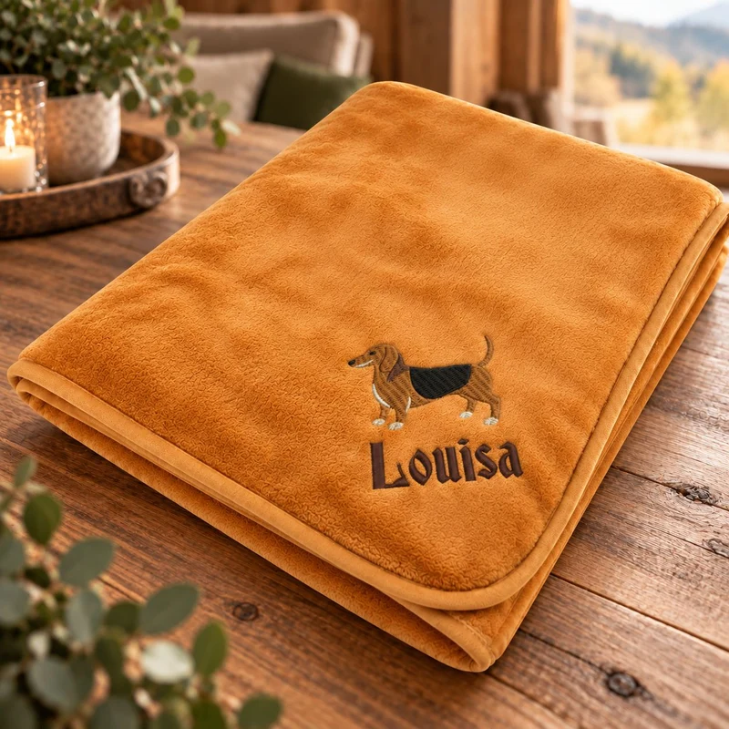 Cashmerefeeling Kuscheldecke mit Namen & Motiv – personalisierbar