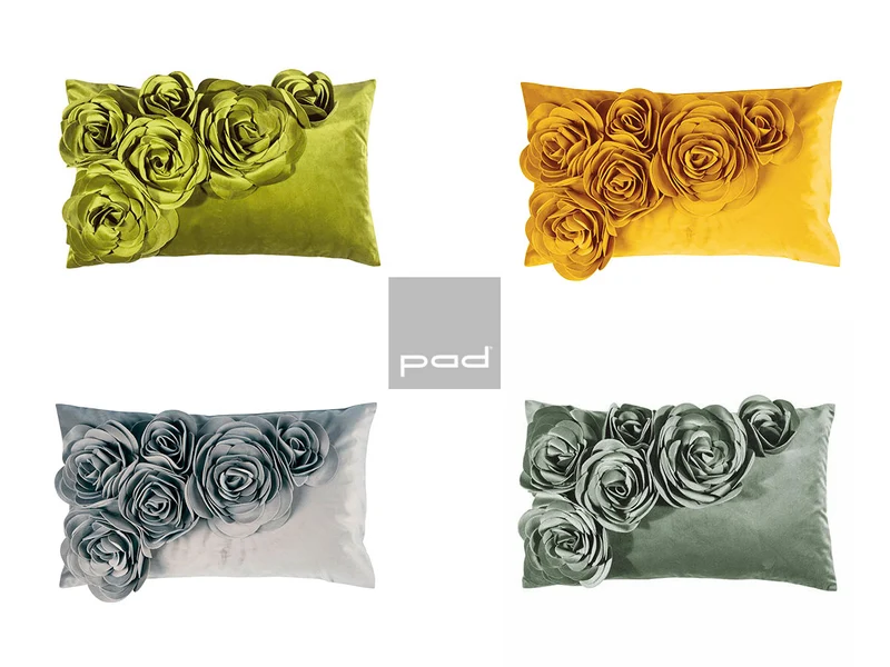 pad - FLORAL Kissenhüllen 30 x 50 cm verschiedene Farben