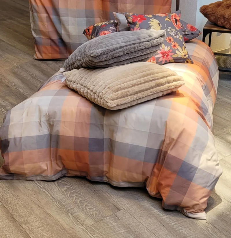 Living Dreams Flanell-Bettwäsche Multi Check