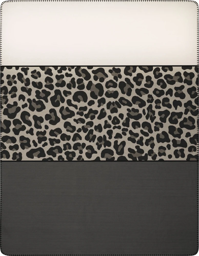 Biederlack Jacquard-Wohndecke Leopard 150x200cm