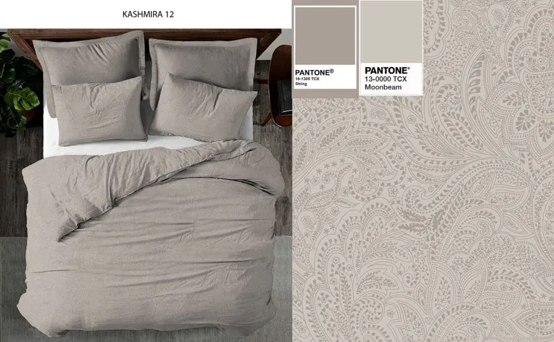 Living Dreams Satin-Bettwäsche Paisley Stone