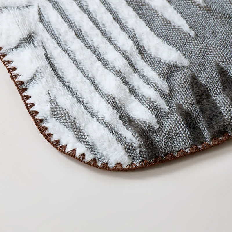 Moderne botanische Fleecedecke