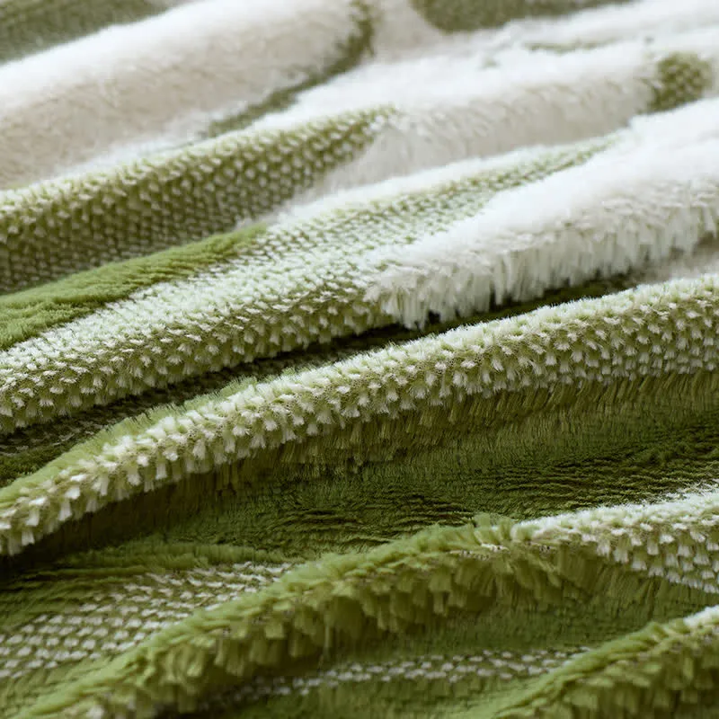 Moderne botanische Fleecedecke