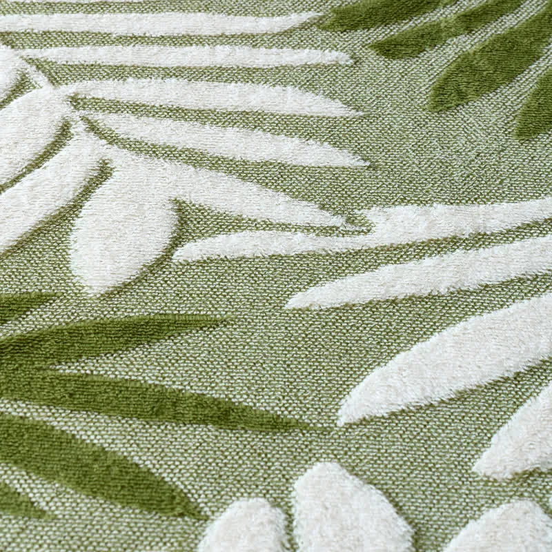 Moderne botanische Fleecedecke