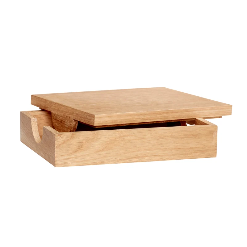 Hübsch Aufbewahrungsbox mit Deckel, Eiche, FSC