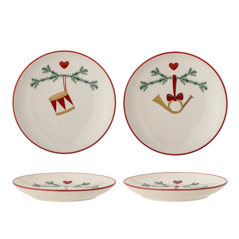 Bloomingville Yule Teller, Natur, Steingut