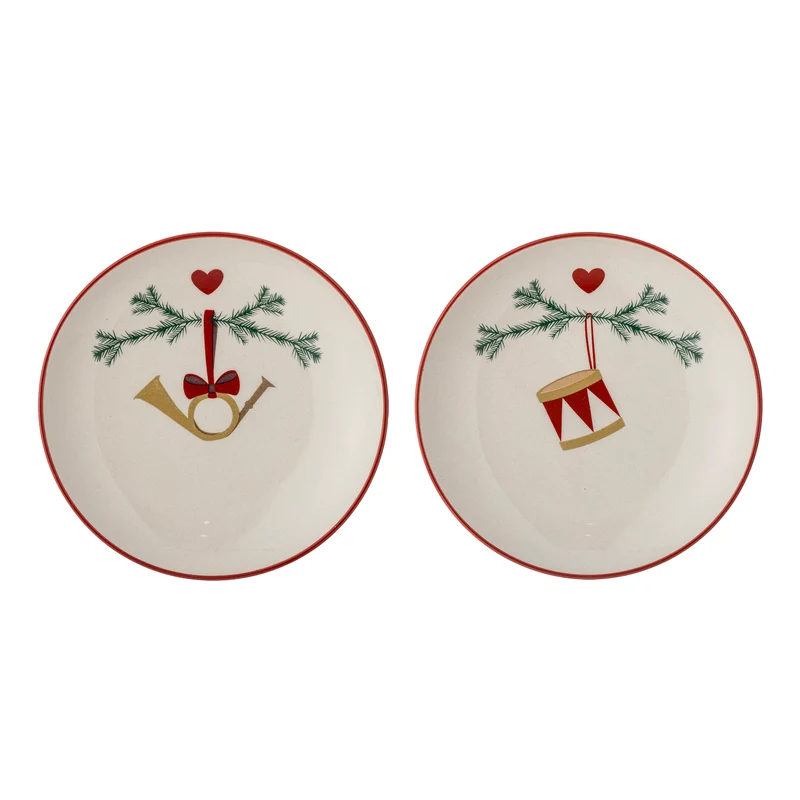 Bloomingville Yule Teller, Natur, Steingut