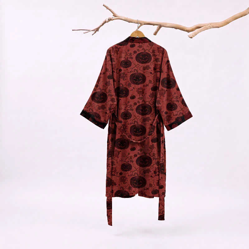 Rot-schwarzer Halloween-Monster-Baumwollkimono