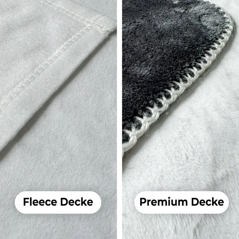 Personalisierte Decke - Geschenk zur Einschulung (1 Mädchen)