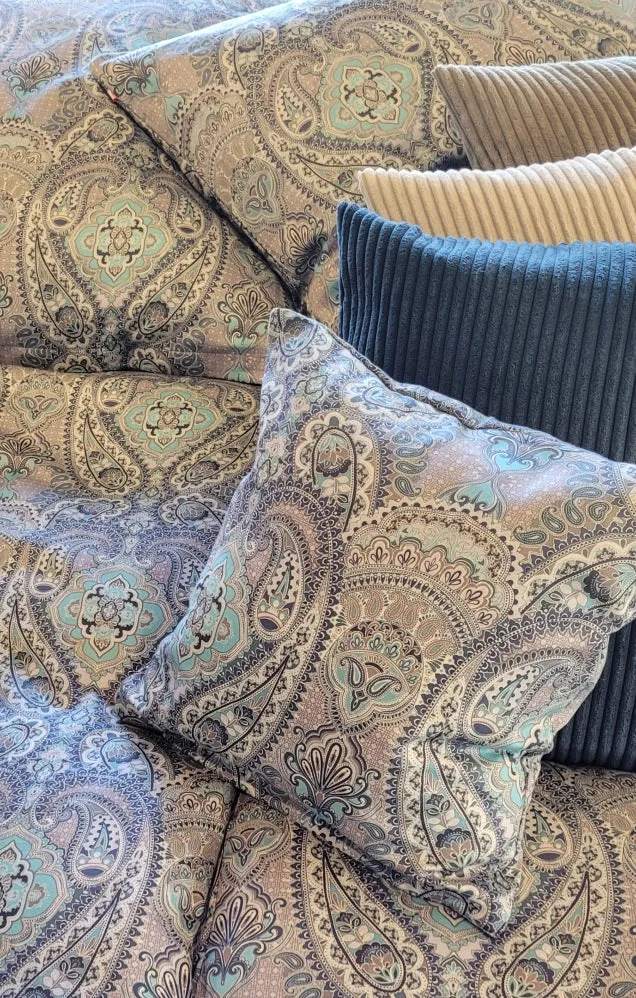 Living Dreams Tencel-Bettwäsche Denim Paisley