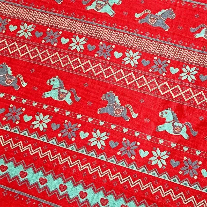 Bettwäsche-Set aus Baumwolle mit Pferdemotiv