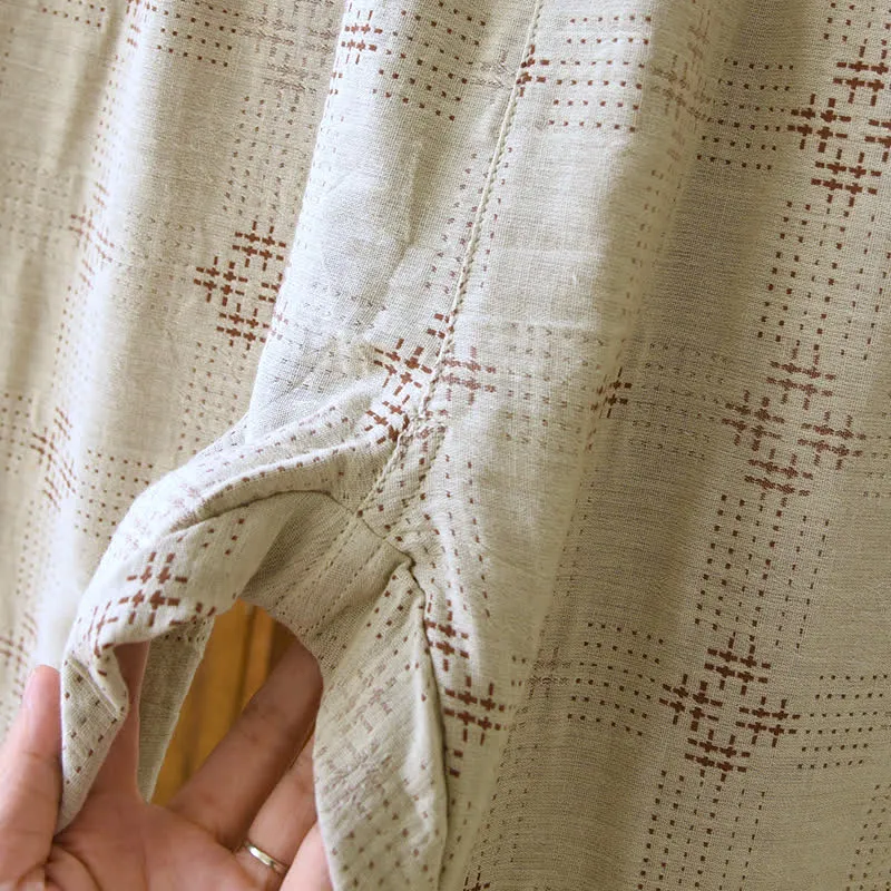 Heritage Baumwollgaze karierter Pyjama-Set