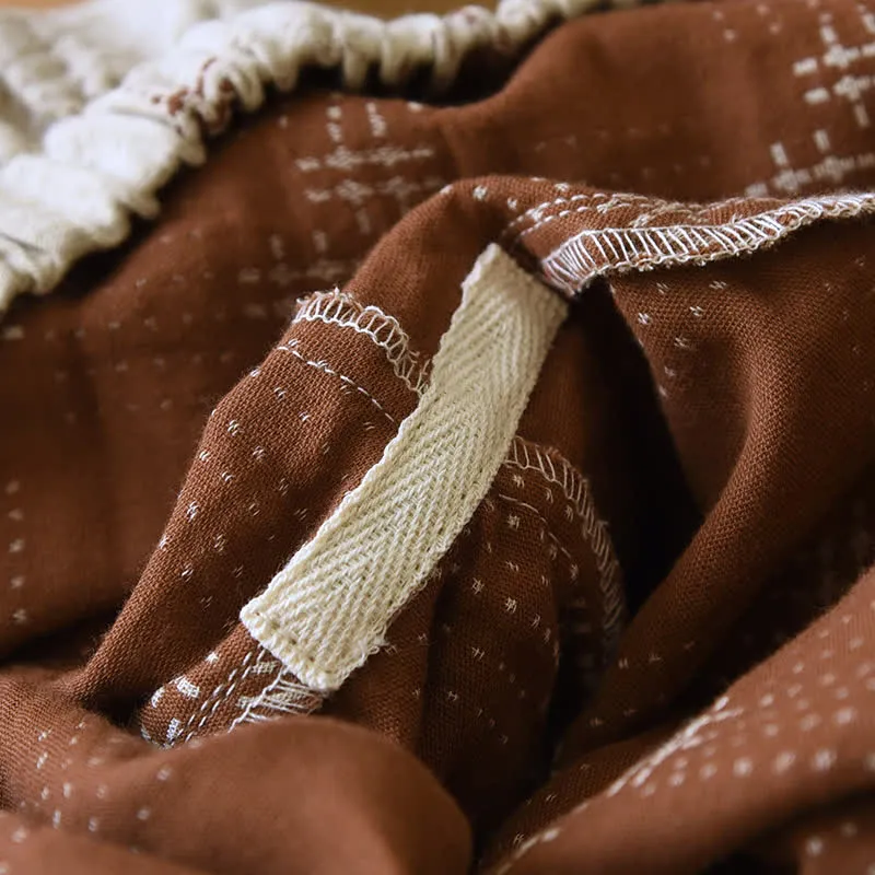 Heritage Baumwollgaze karierter Pyjama-Set