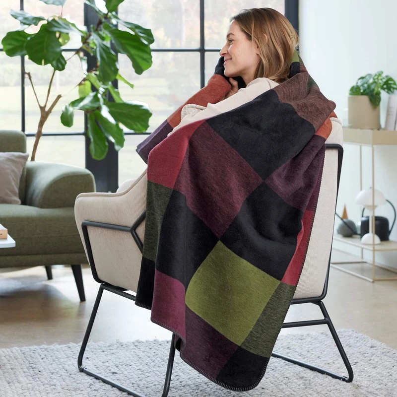 Ibena Bolton Jacquard Wohndecke